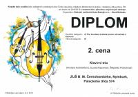 Diplom - 2. cena - Klavírní trio