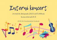 Interní koncert žáků školy - 16.11.2023