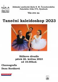 plakát na Taneční kaleidoskop 2023